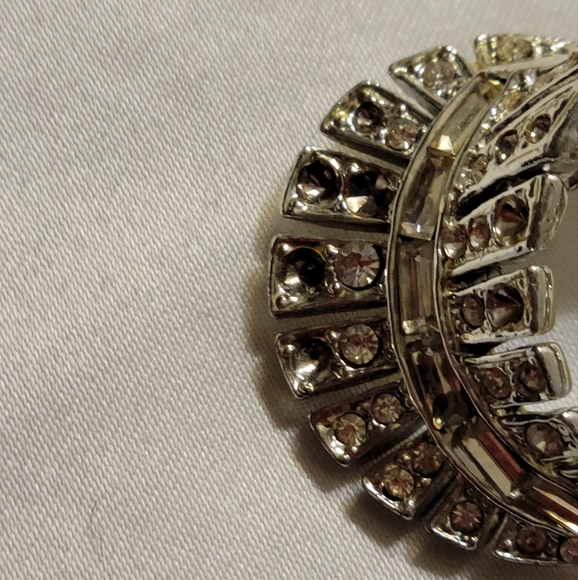 Vintage Rhinestone Brooch Pins Lot of 3 - Picture 8 of 11